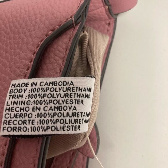 NINE WEST, small pink purse, 11X4X10, 7” strap, zipper closure - Picture 7 of 14